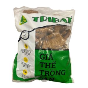 Giá thể xơ dừa trồng lan Tribat (Túi 300g) – Giúp giữ ẩm và thông thoáng cho rễ lan
