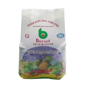 Phân bón NPK Better tím 16-12-8-11 + TE – Bổ sung trung vi lượng, giúp cây cứng thân và phát triển ổn định