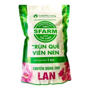 Phân trùn quế viên nén SFARM chuyên dùng cho lan (1Kg)